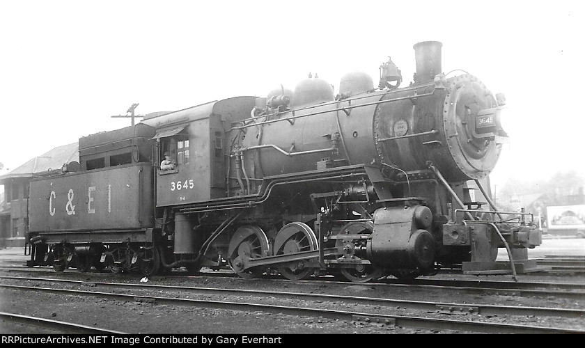 CEI 0-6-0 #3645 - Chicago & Eastern Illinois